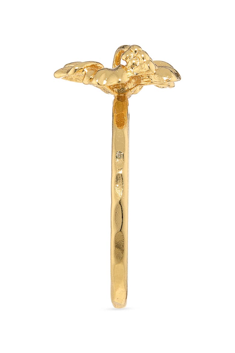Aloha Hibiscus Ring, Alternate, color, GOLD