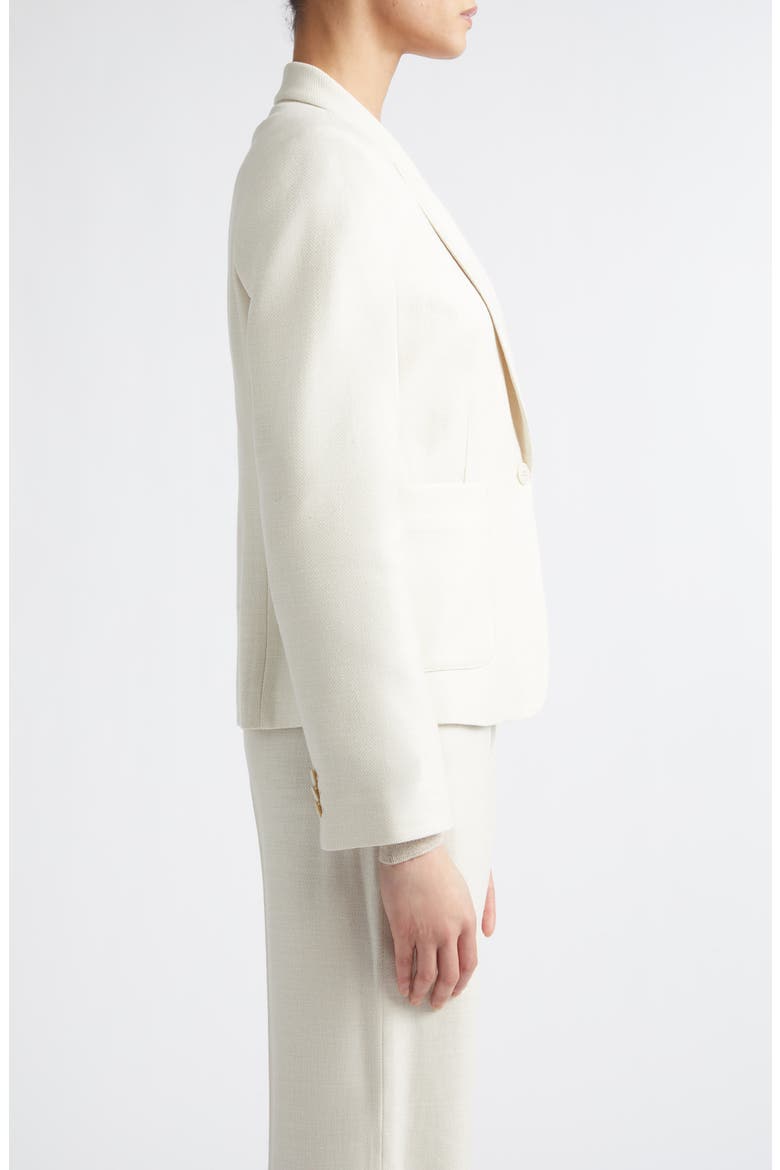 Herringbone Wool Blend Jacket, Alternate, color, 00 IVORY