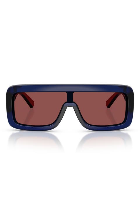 Kids' 118mm Rectangular Shield Sunglasses