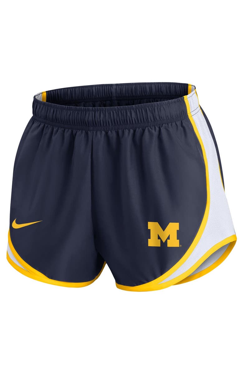 Nike Women's Nike Navy Michigan Wolverines Spring Break Tempo Performance Shorts, Alternate, color, Navy