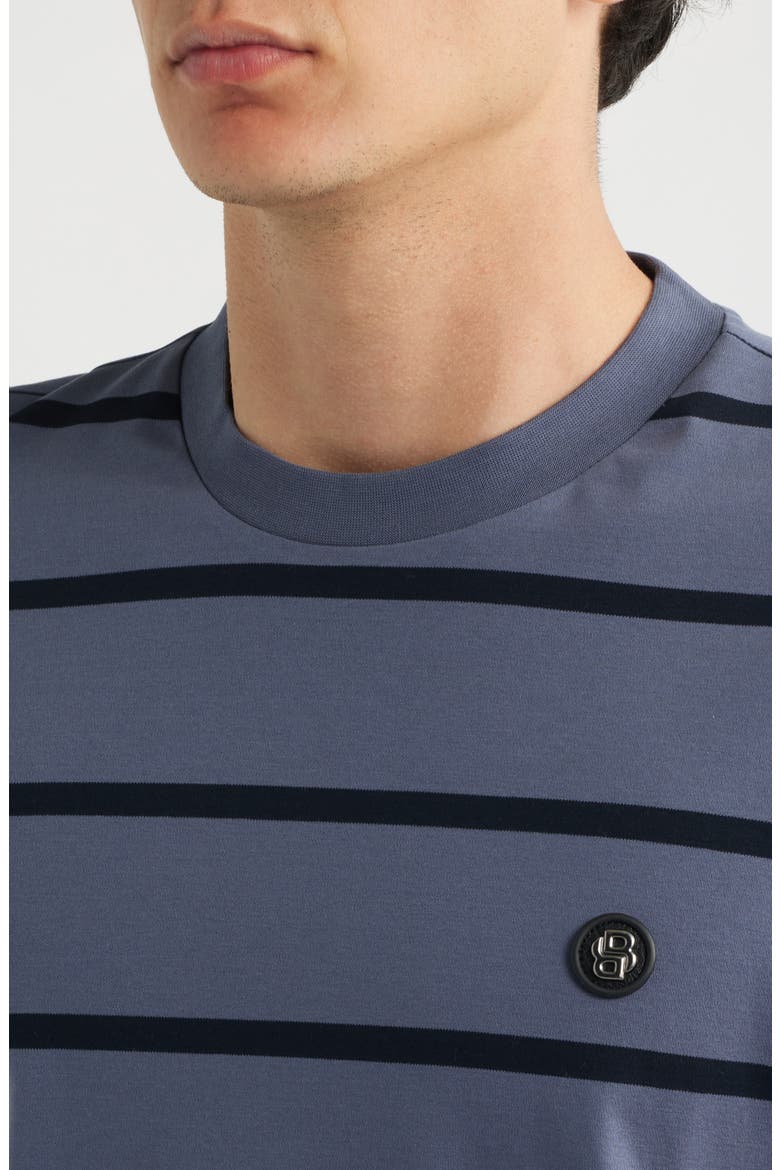 C-Taut Stripe T-Shirt, Alternate, color, OPEN BLUE