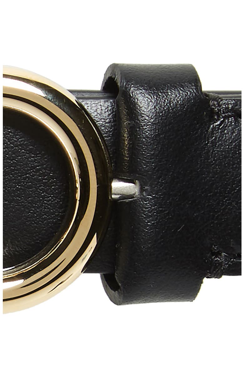Rolo Reversible Double Gancio Leather Belt, Alternate, color, NERO