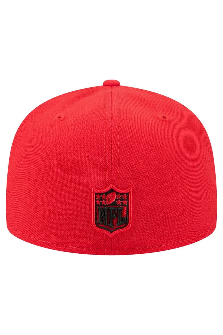 Men's New Era Red Kansas City Chiefs  Oversized 59FIFTY Fitted Hat, Alternate, color, Red