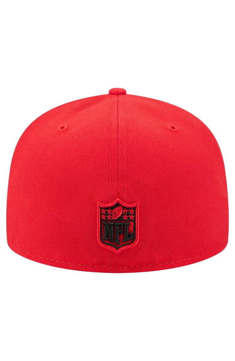 New Era Men's New Era Red Kansas City Chiefs Oversized 59FIFTY Fitted Hat, Alternate, color, Red