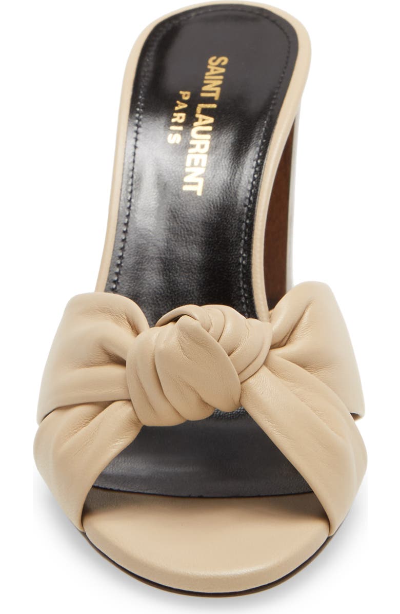 Saint Laurent Bianca Knot Slip-On Sandal, Alternate, color,