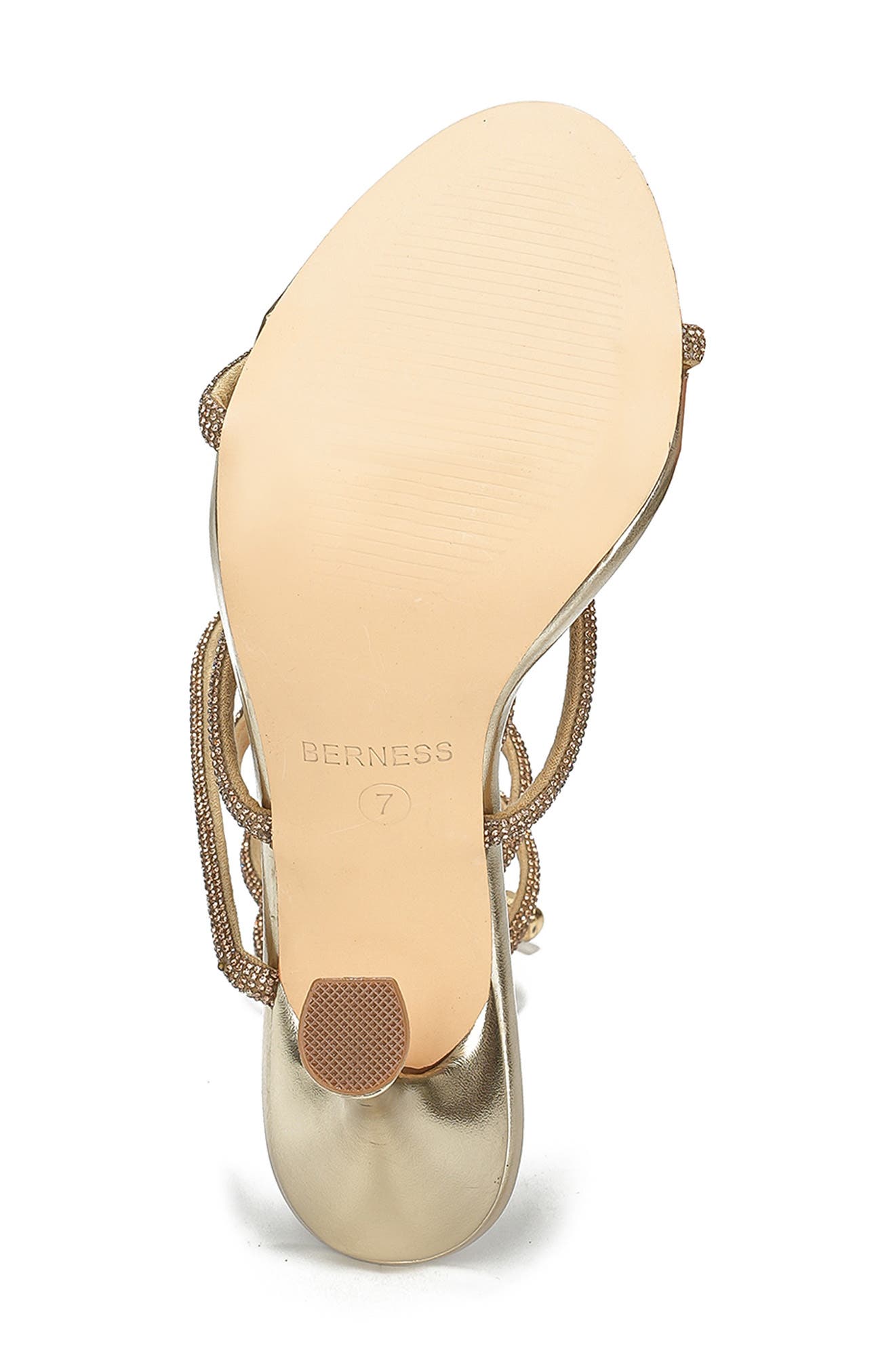 BERNESS Alexandra Ankle Wrap Sandal, Alternate, color, Gold