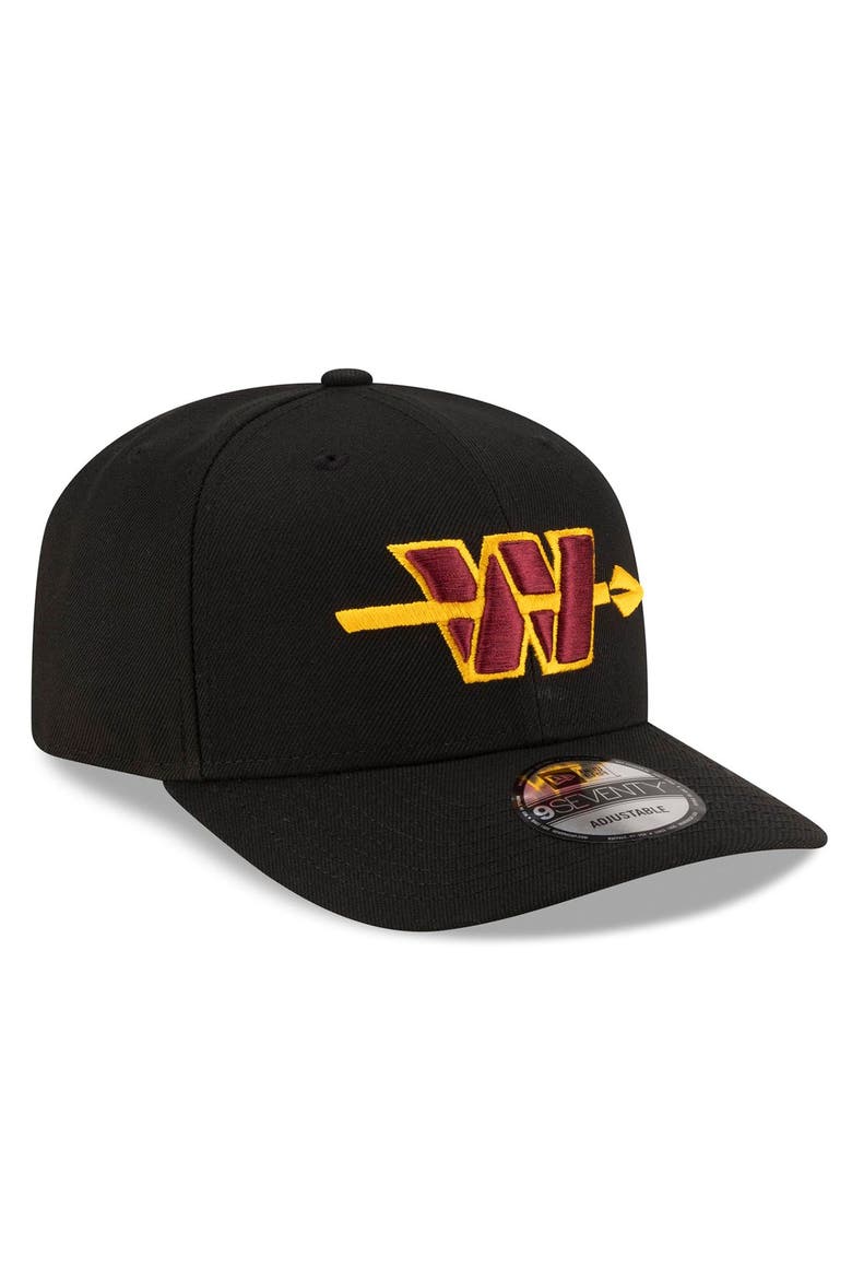 Men's New Era Black Washington Commanders Alternate 9SEVENTY Adjustable Hat, Alternate, color, Black