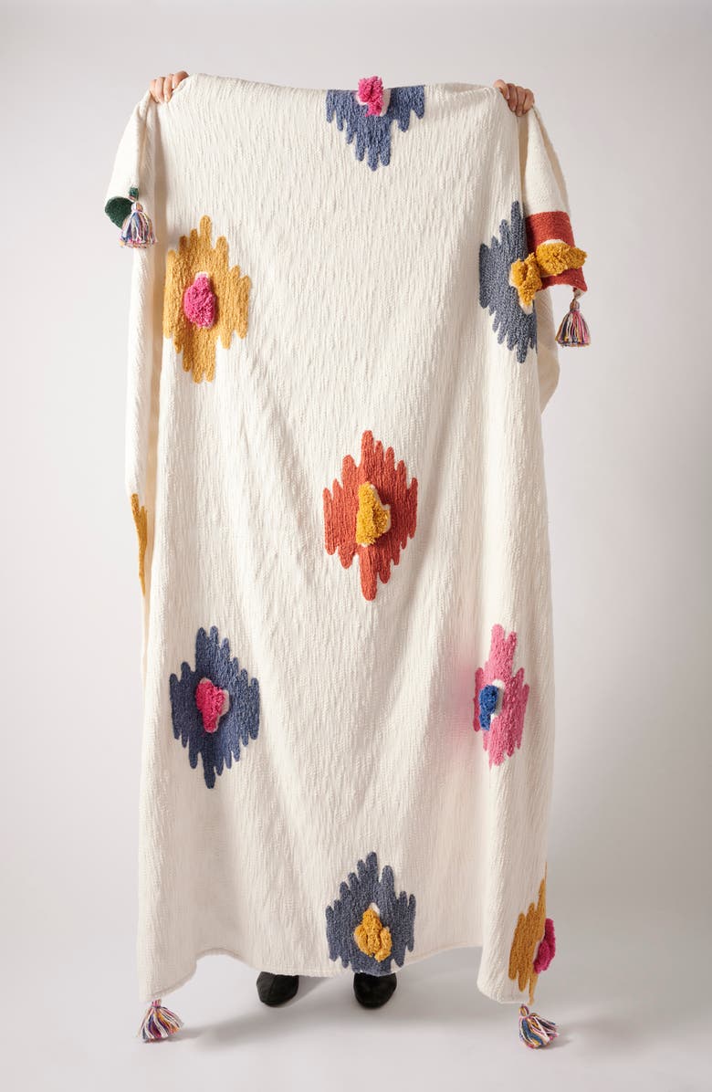 Anthropologie Home Dal Tufted Throw Blanket, Main, color, 