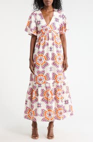 CIEBON Roselle Front Tie Maxi Dress