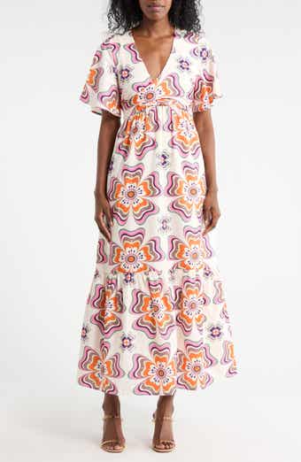 CIEBON Roselle Front Tie Maxi Dress