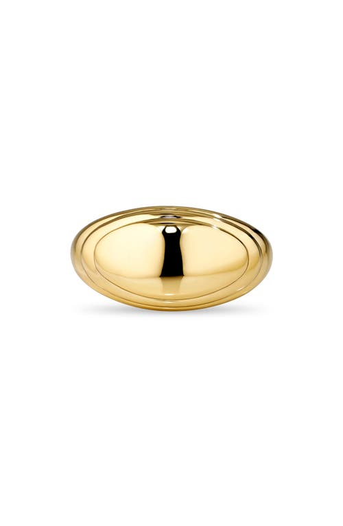Devata Contour Line Dome Ring In Gold