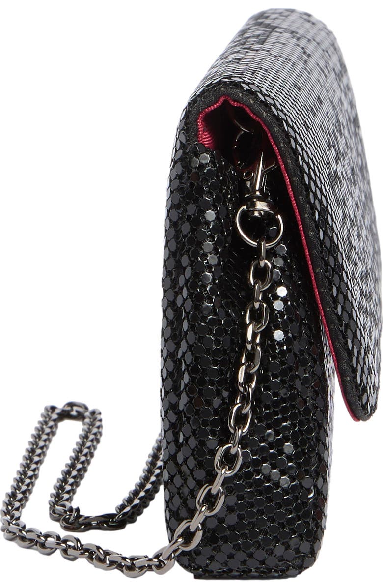 Whiting & Davis Romy Clutch, Alternate, color, Black