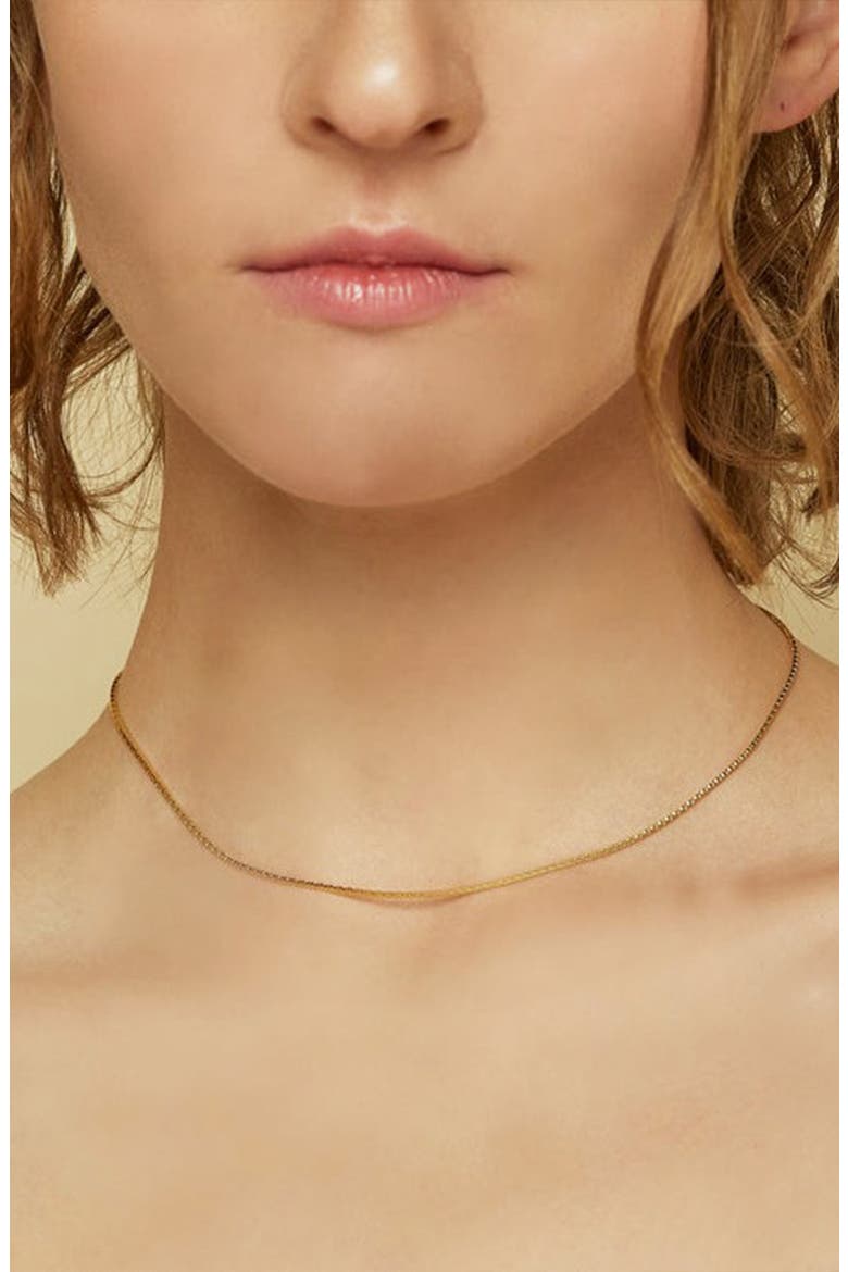 Sterling Silver 18k Gold Plated Leena Necklace Dainty Heart Charm Gift, Alternate, color, Gold