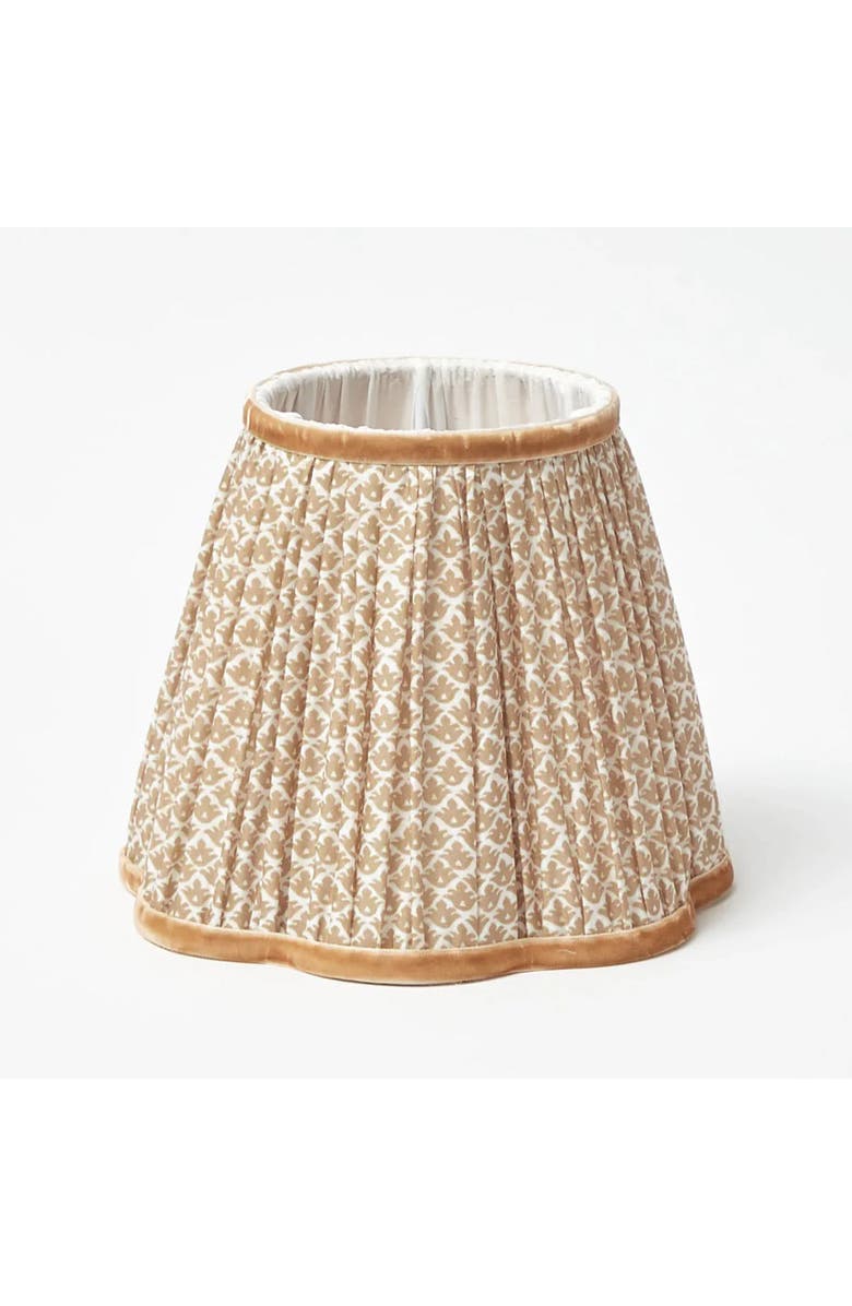 Mrs. Alice Lotus Lampshade, Main, color, Putty