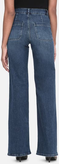 Le Slim Palazzo Pocket Wide Leg Jeans