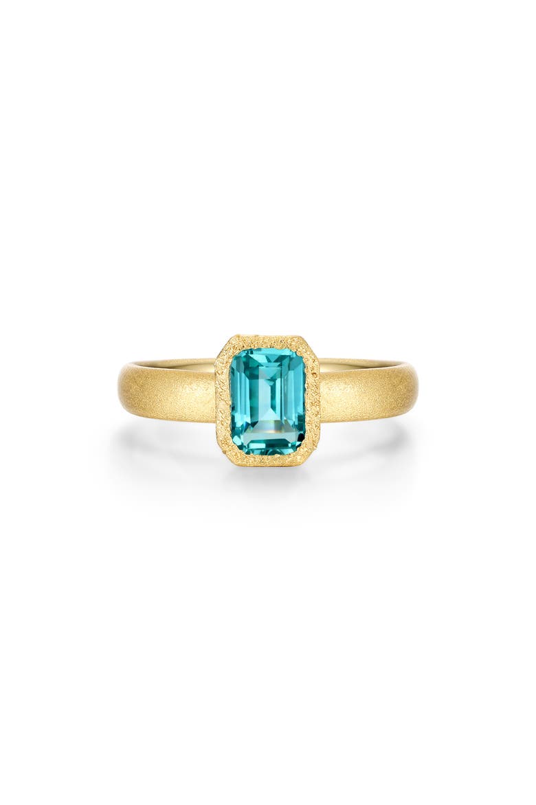 Fancy Lab Grown Sapphire Solitaire Ring, Main, color, BLUE