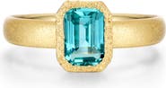 Lafonn Fancy Lab Grown Sapphire Solitaire Ring