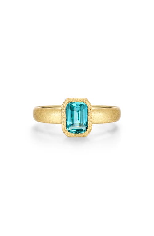 Lafonn Fancy Lab Grown Sapphire Solitaire Ring in Blue 