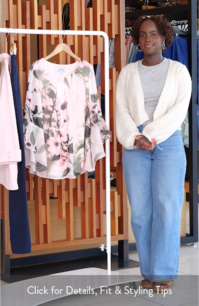 Print Flutter Sleeve Top, sales video thumbnail