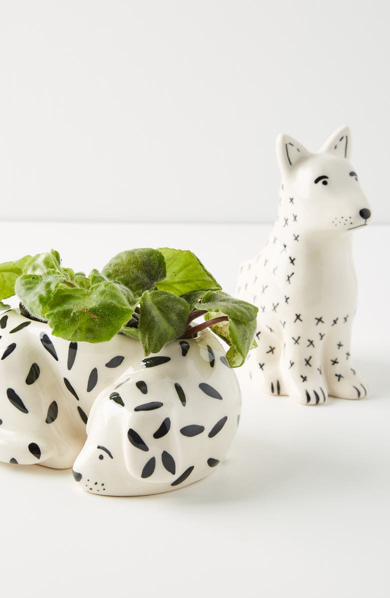 Anthropologie Home Anthropologie Megan Burke Ceramic Dog Pot, Main, color, 