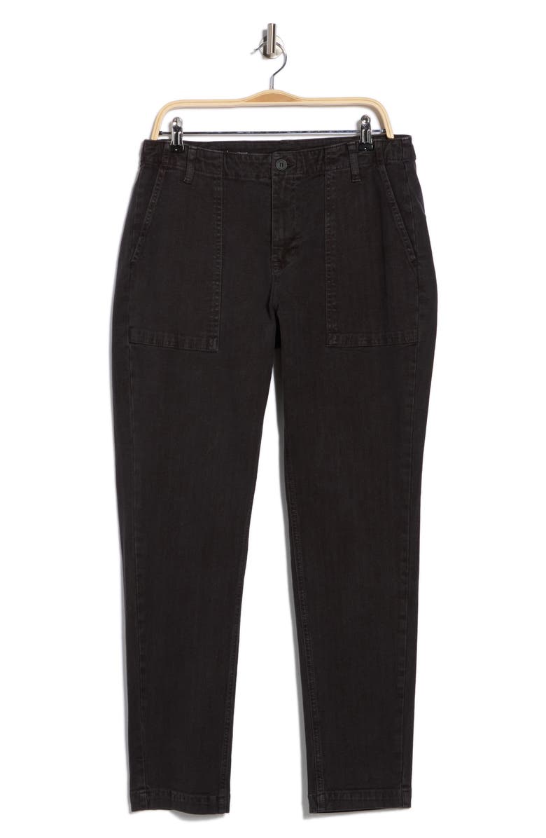 AG Wells Fatigue Slim Leg Jeans, Alternate, color, Highway Pure Black