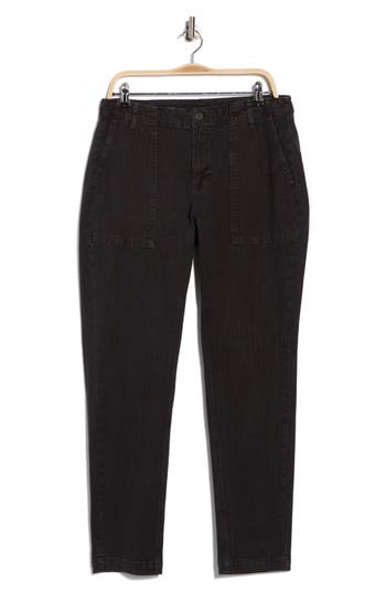 Ag Wells Fatigue Slim Leg Jeans In Black