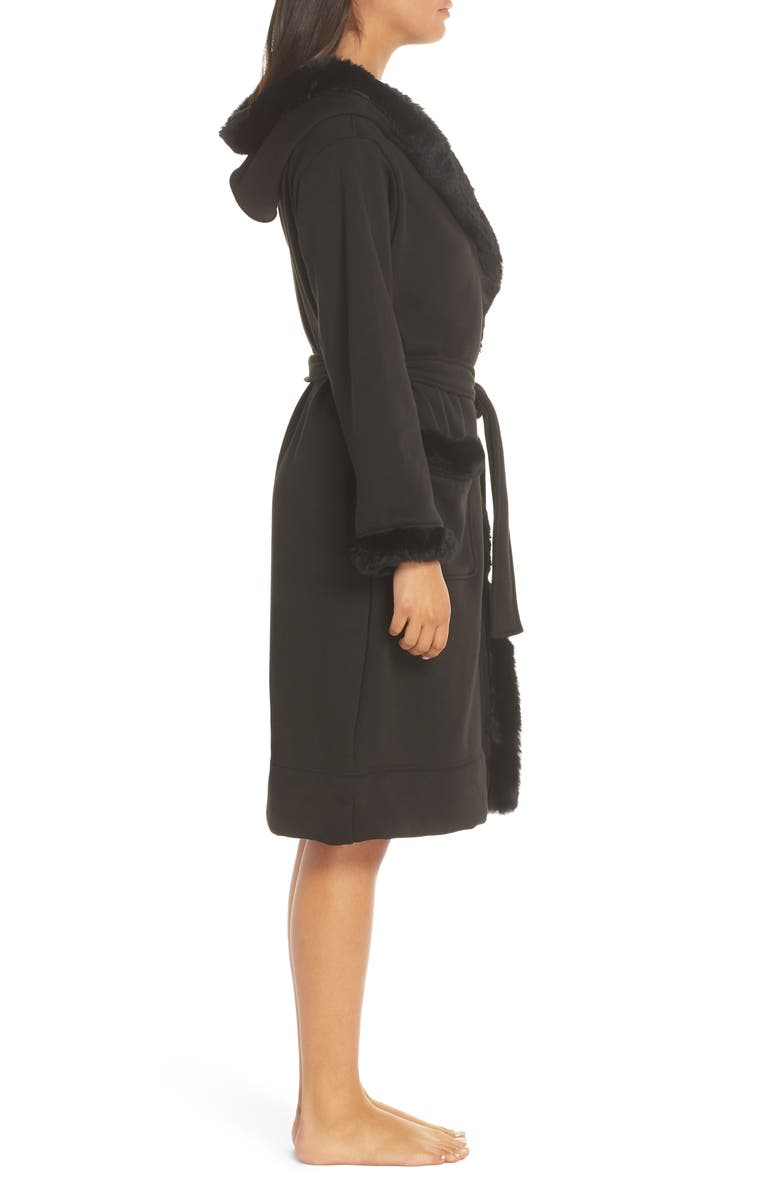 UGG<sup>®</sup> Duffield II Deluxe Faux Fur Trim Robe, Alternate, color, 