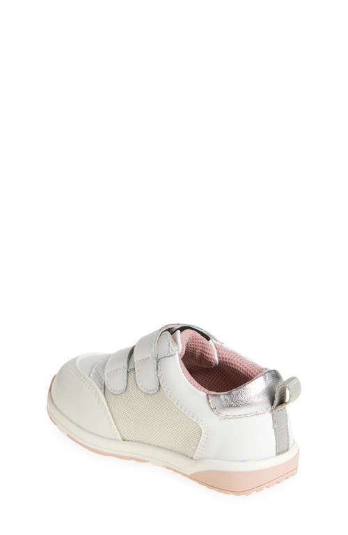 Shop Old Soles Kids' Squad Sneaker In Snow/powder Pink/silver