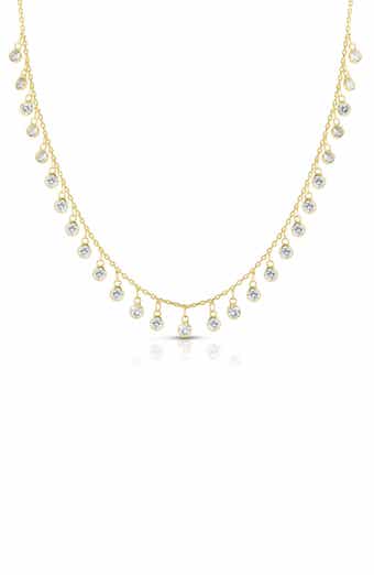 Cubic Zirconia Charm Necklace