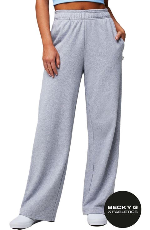 Women's Year Round Terry Wide Leg Sweatpant