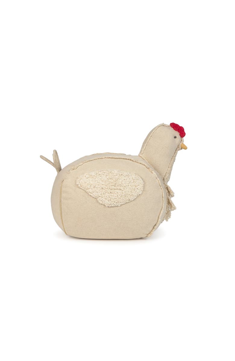 Lorena Canals Pouf Chicken, Main, color, Natural, Red, Honey