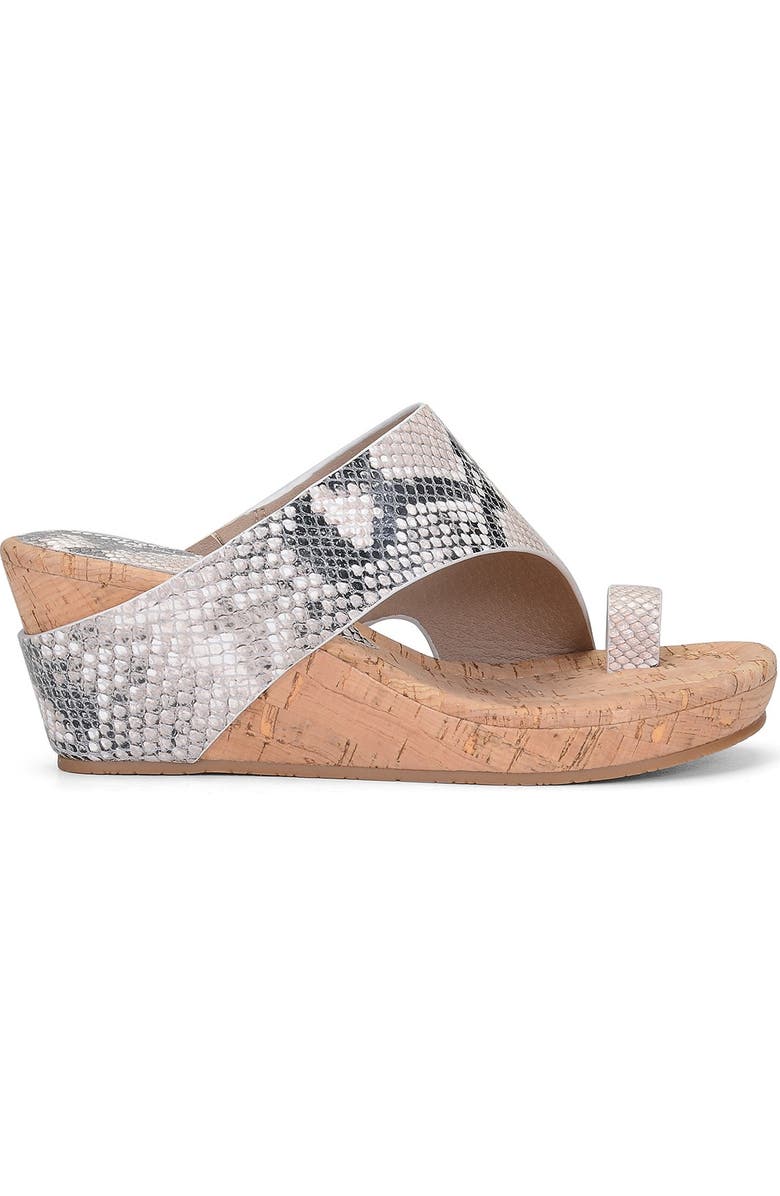 Donald Pliner Gyer Leather Python Print Wedge Sandal, Alternate, color,