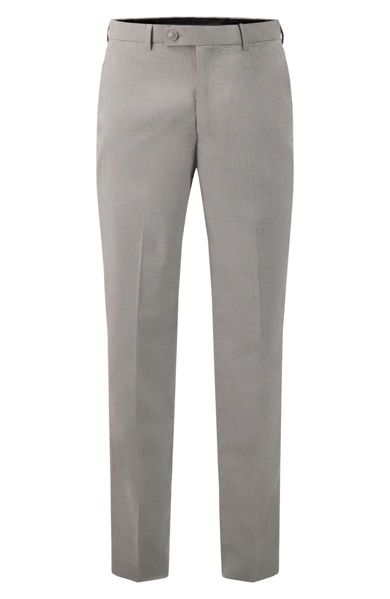 Victor Emmanuel Flat Front Dress Pants, Alternate, color, Light Grey
