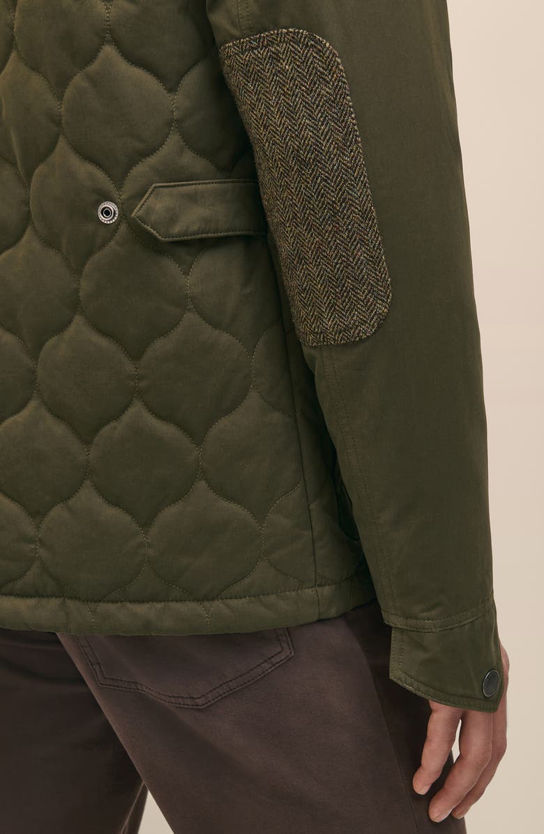 Brooks Brothers Water Resistant Quilted Field Jacket, Alternate, color, Tarmac