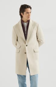 Brunello Cucinelli Lightweight water-resistant cashmere coat with double vents