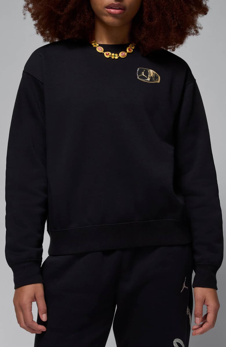 Nike Jordan Brooklyn Fleece Crewneck Sweatshirt, Main, color, 