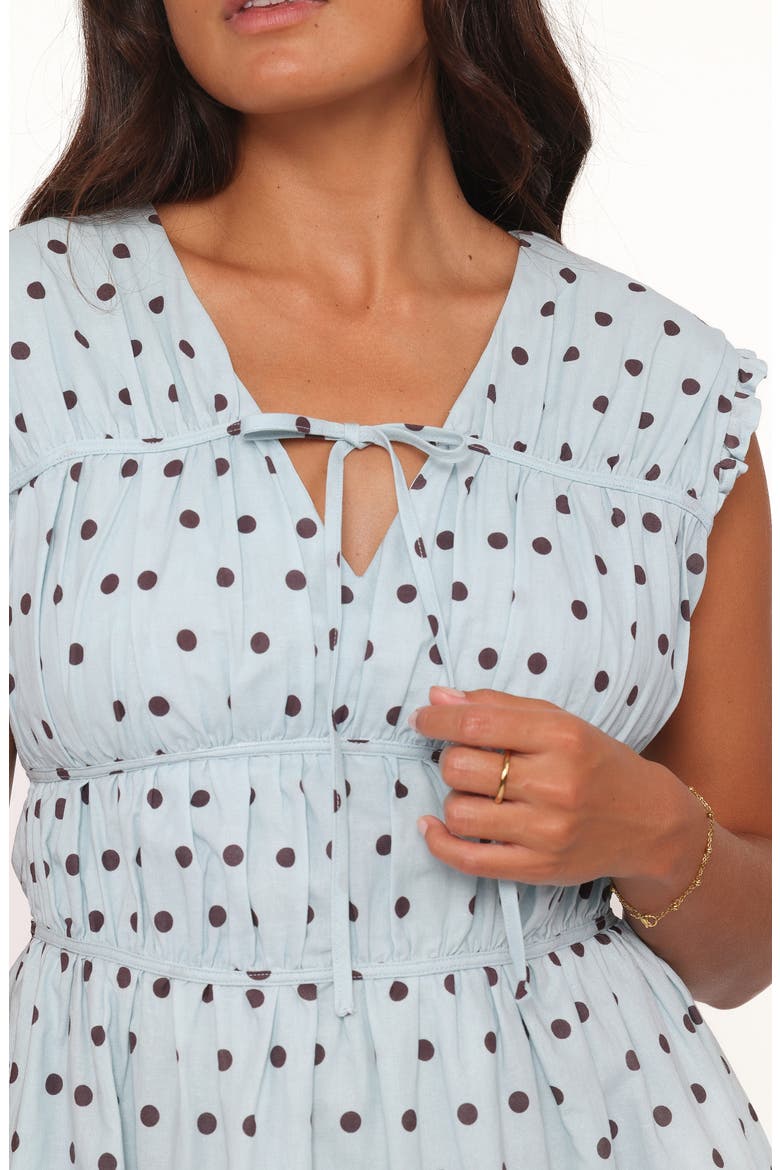 Pipper Polka Dot Minidress, Alternate, color, BLUE POLKA DOT