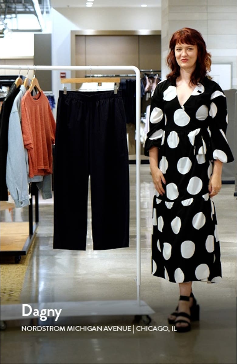 Organic Cotton Ankle Wide Leg Pants, sales video thumbnail