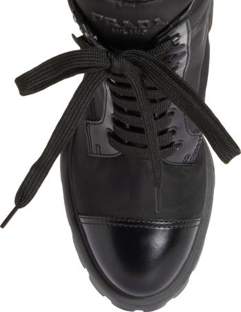 Prada New Brixxen Re-Nylon Combat Boot (Women) | Nordstrom