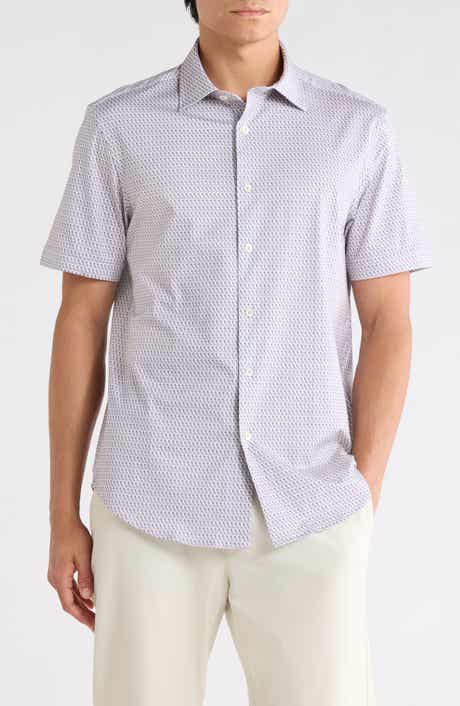 Bugatchi Short Sleeve Woven Shirt