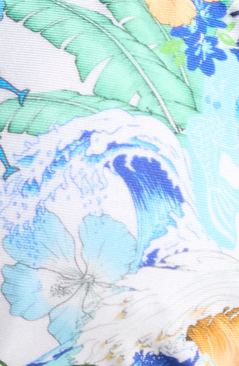 Kulani Kinis Ring Lace Stitch Halter Bikini Top, Alternate, color, Blue Crush