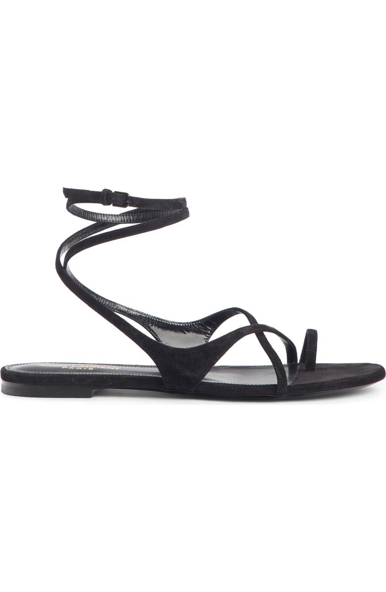 Saint Laurent Gia Nu Pieds Sandal, Alternate, color,