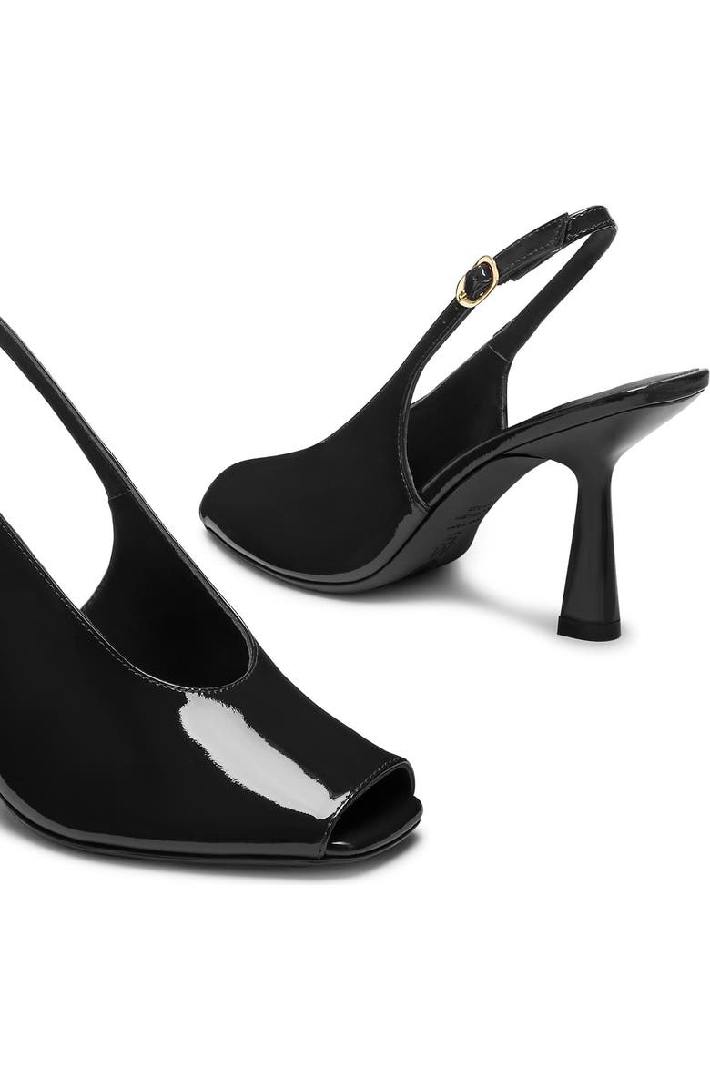 Stuart Weitzman Val Slingback 85 Sandal, Alternate, color, Black