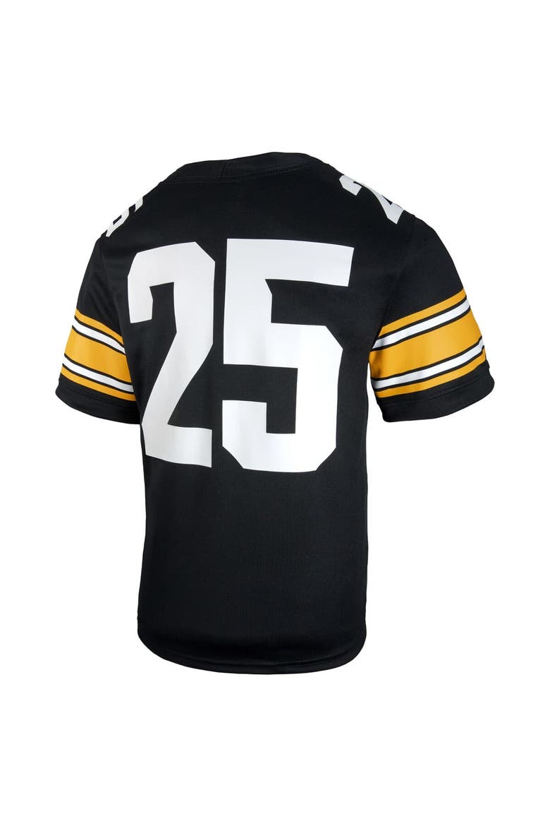 Youth Nike #25 Black Iowa Hawkeyes Untouchable Replica Game Jersey, Alternate, color, Black