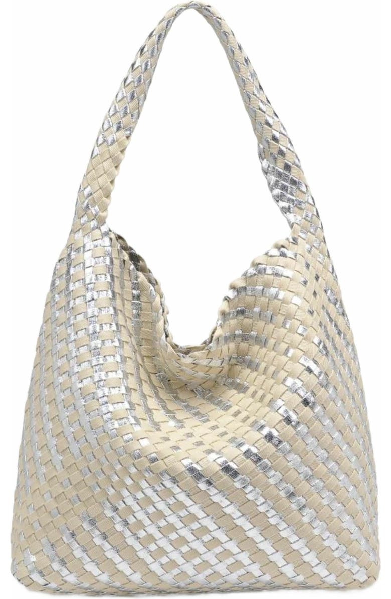 MODA LUXE Ellery Hobo, Alternate, color, Silver Ivory