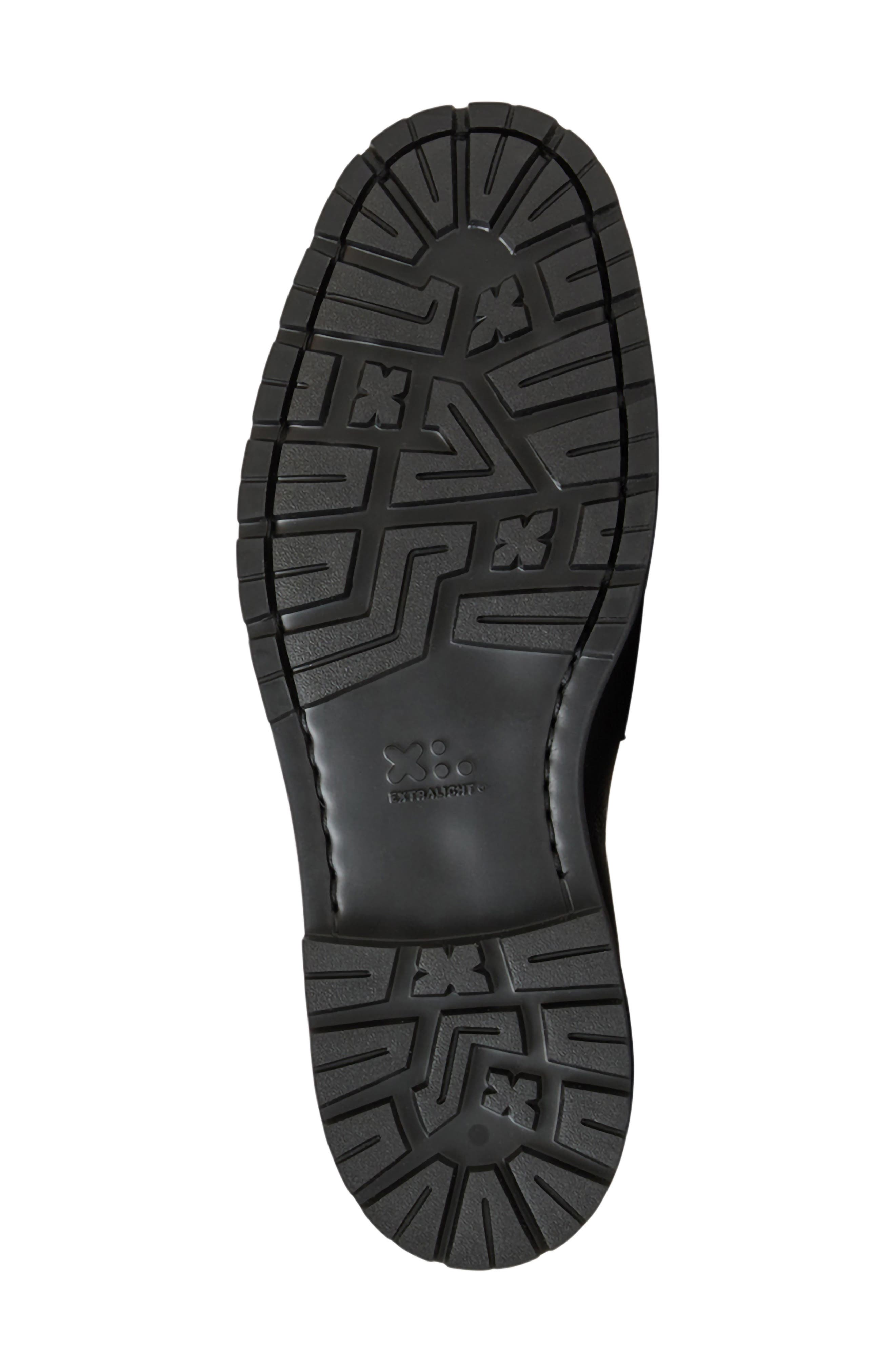 Aquatalia Blake Water Resistant Penny Loafer, Alternate, color, Black Tumbled