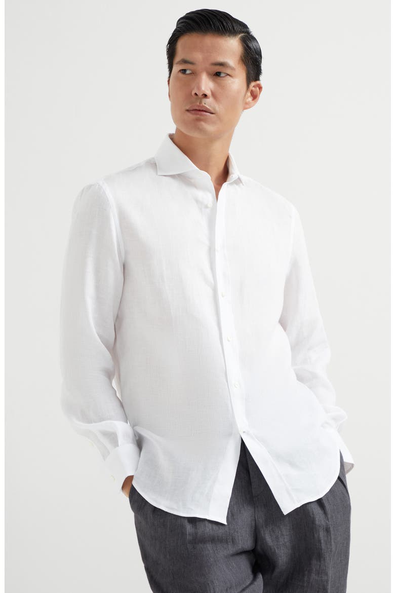 Linen shirt, Alternate, color, White