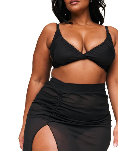 Adore Me Nirina Swimwear Sarong Bottom In Black