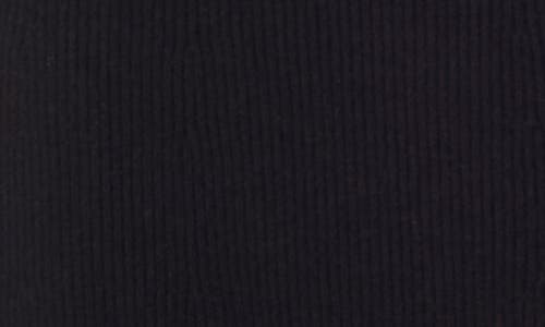 Cece Ruffle Trim Long Sleeve Sweater Minidress In Black