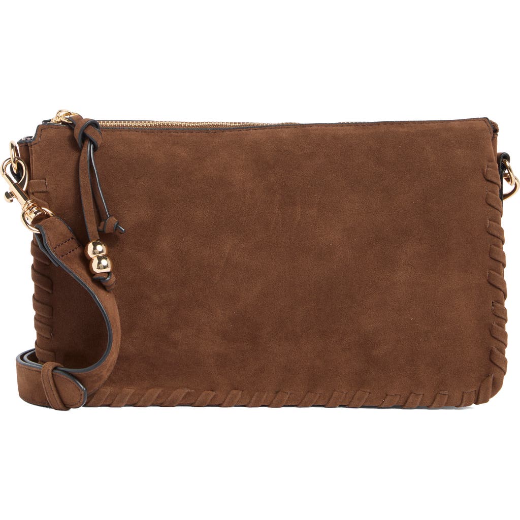 Collection Xiix Whipstitched Triple Compartment Crossbody Bag In Brown